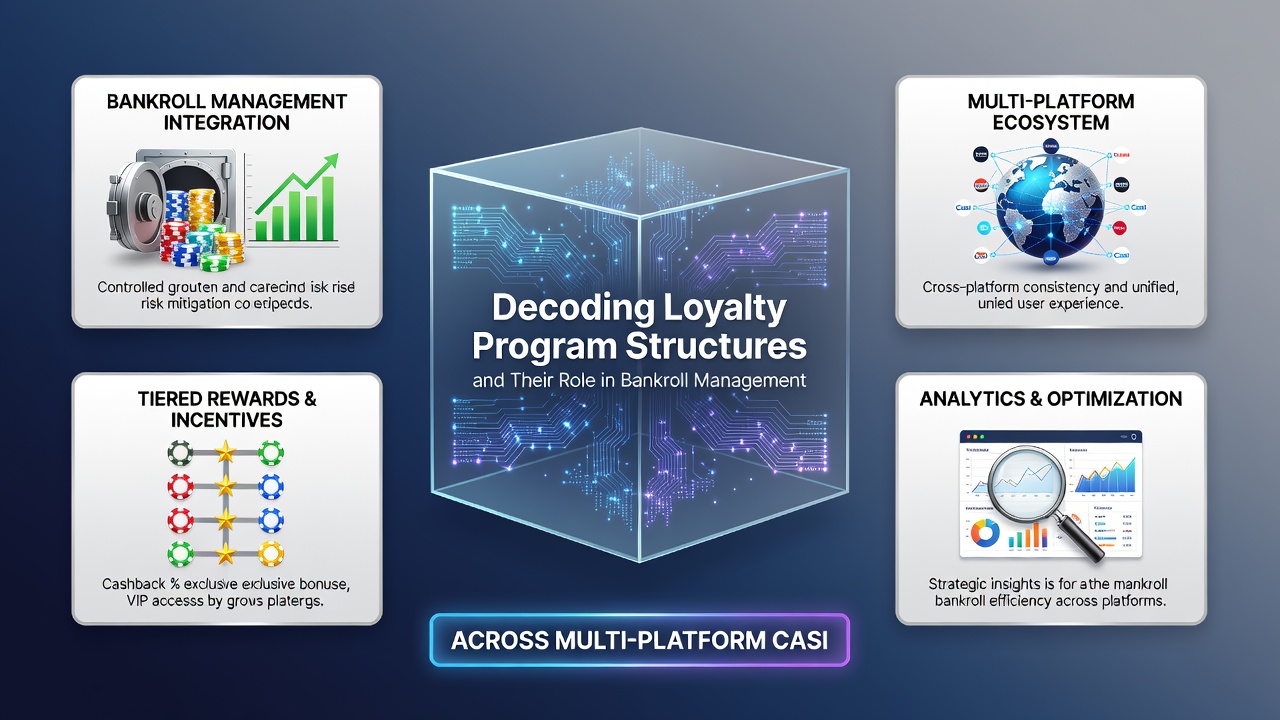 Diagram showing point conversion rates and tier benefits mapped to bankroll retention metrics