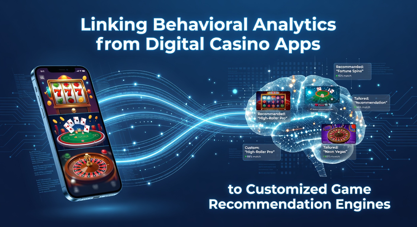 Digital casino app interface showing user gameplay data and recommendation suggestions on a mobile screen