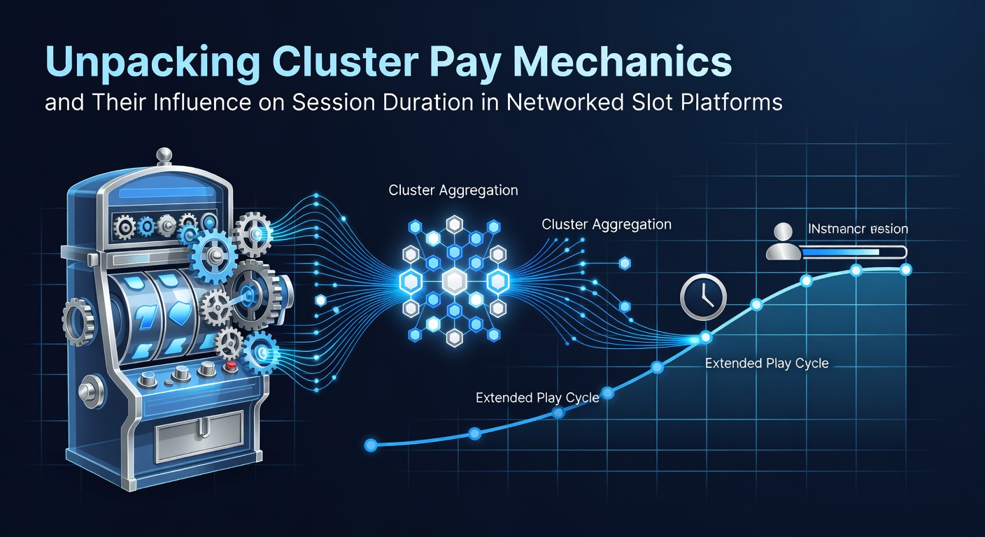 Diagram illustrating cluster pay formations in online slot games with highlighted symbol groups